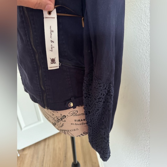 NWT Willow & Clay Navy Blue Jacket 4 - Picture 3 of 9